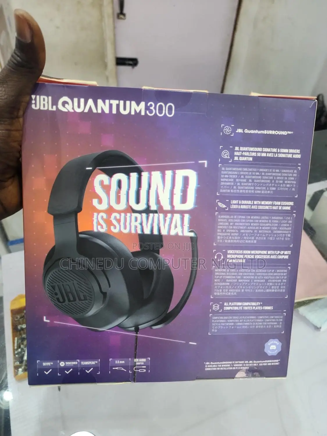 JBL Quantum 300 Gaming Headphones