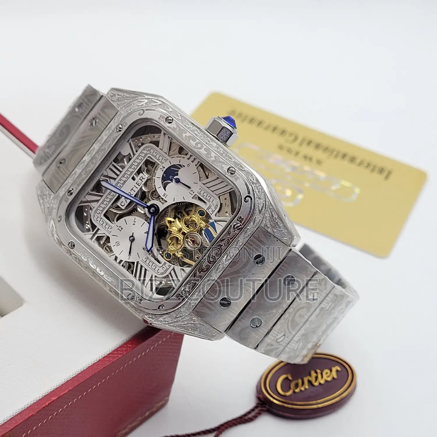 Original Cartier Silver Chain Watch Available in Store