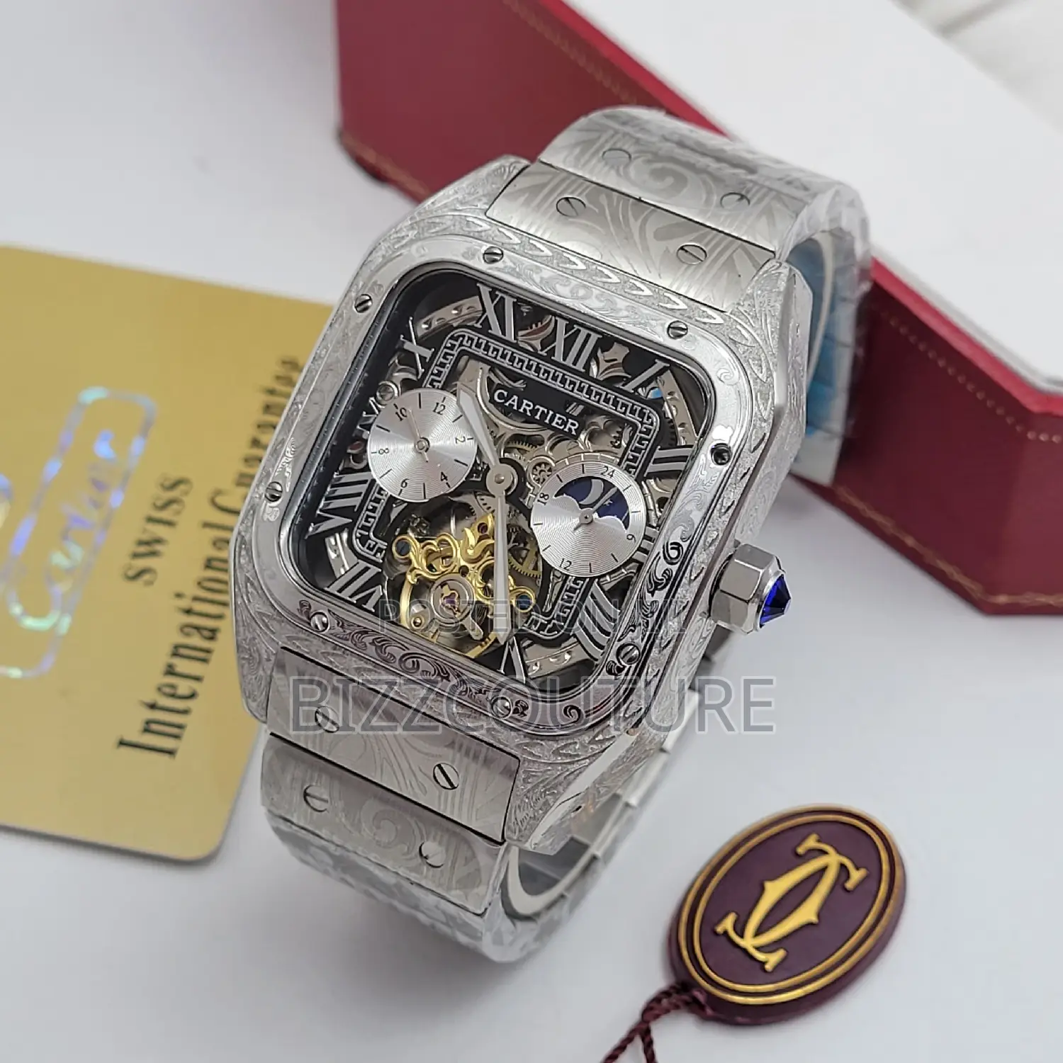 Original Cartier Silver Chain Watch Available in Store