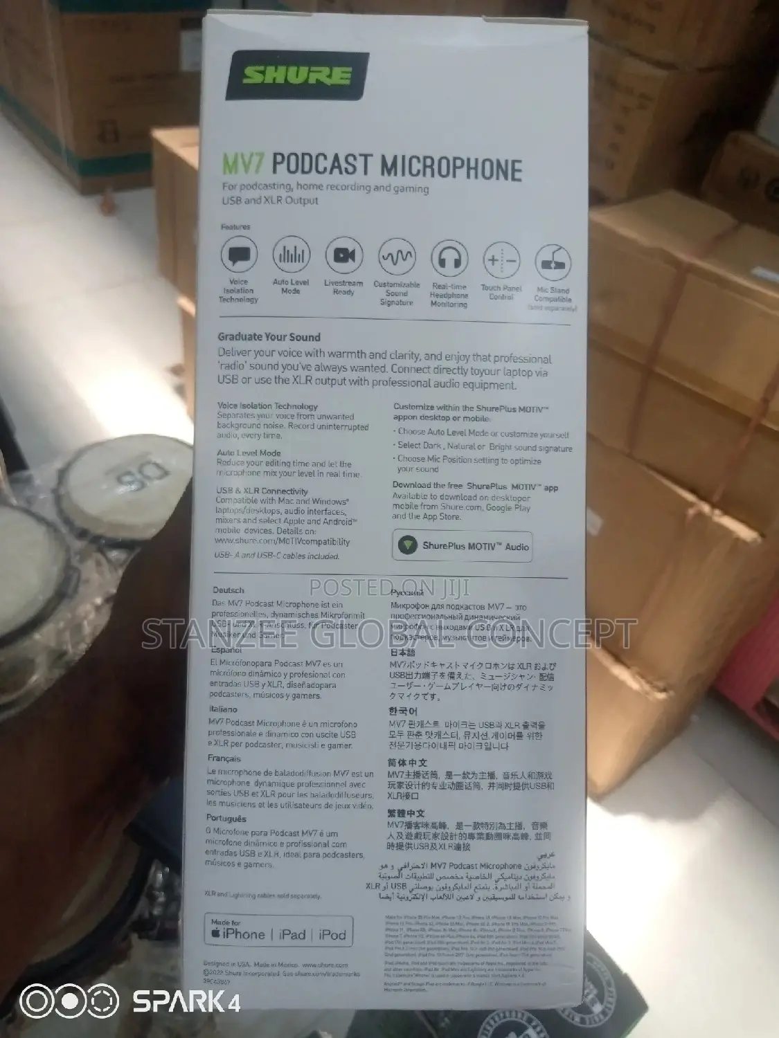 Shure Mv7 Podcast Microphone