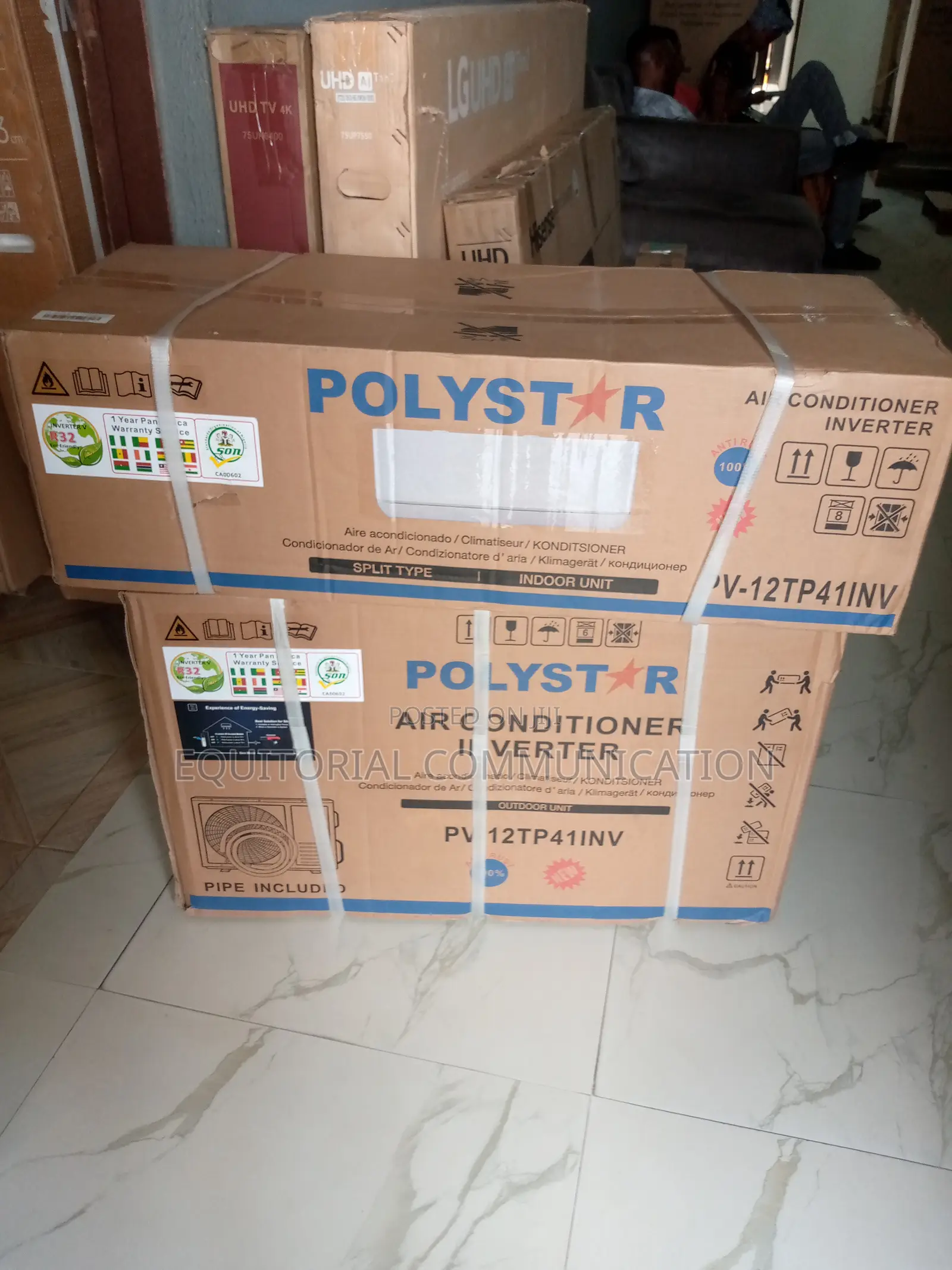 Fast Cooling Inverter 1.5hp Polystar Air Conditioner