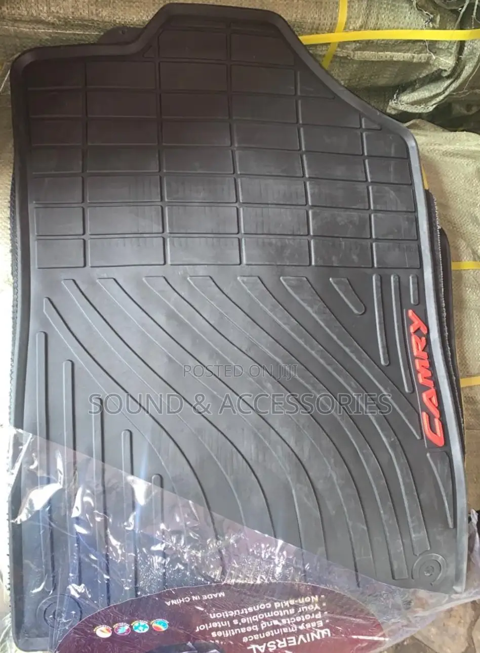 Toyota Camry Rubber Follow Come Floor Mats With Red Logo