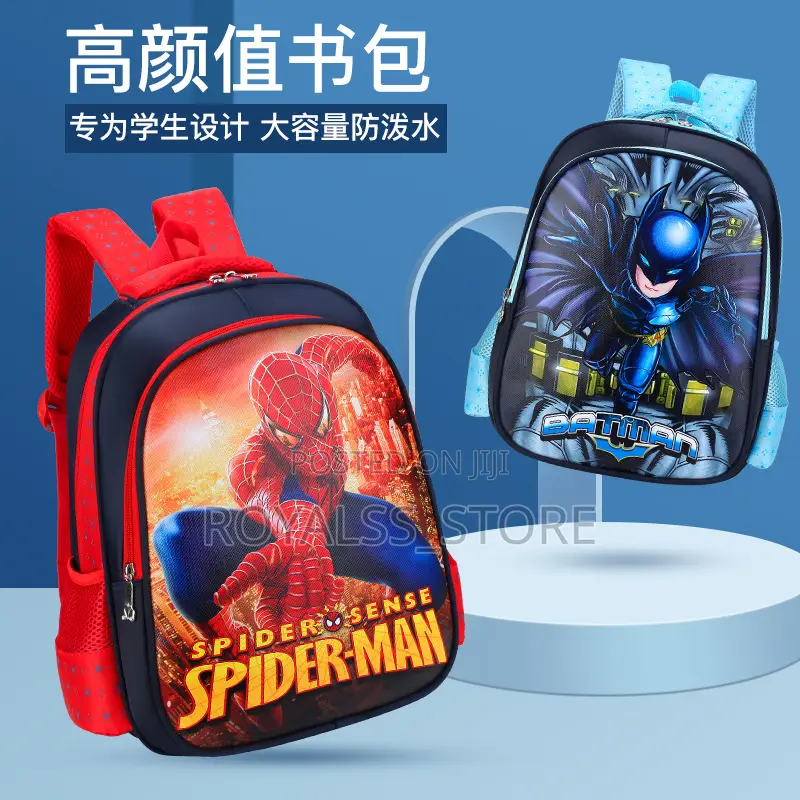 High Quality Unisex Spiderman School Bag