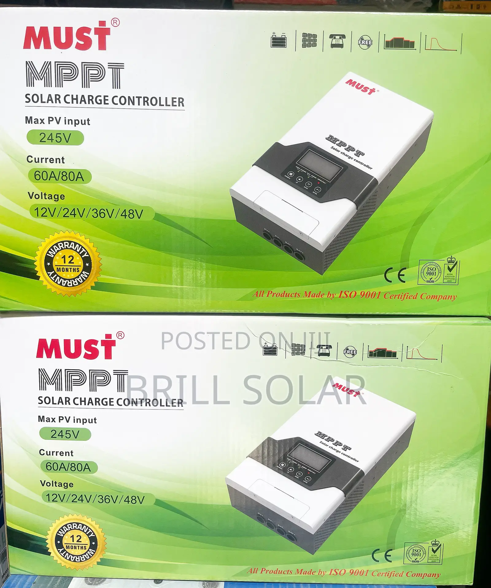 60a Must MPPT Solar Charge Controller (245vdc)