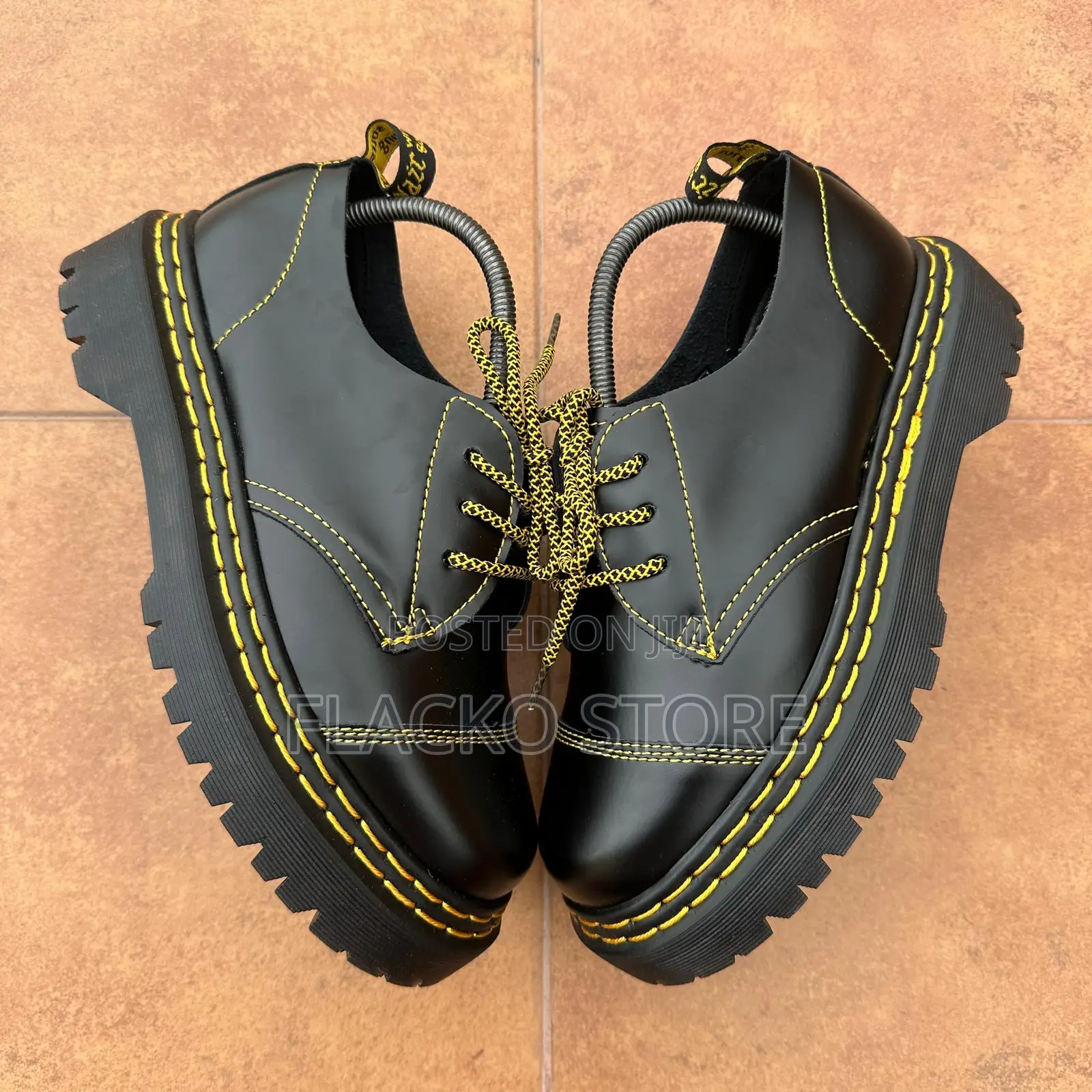 Original Dr Martens 1461 Bex Double Stitch Black Shoes