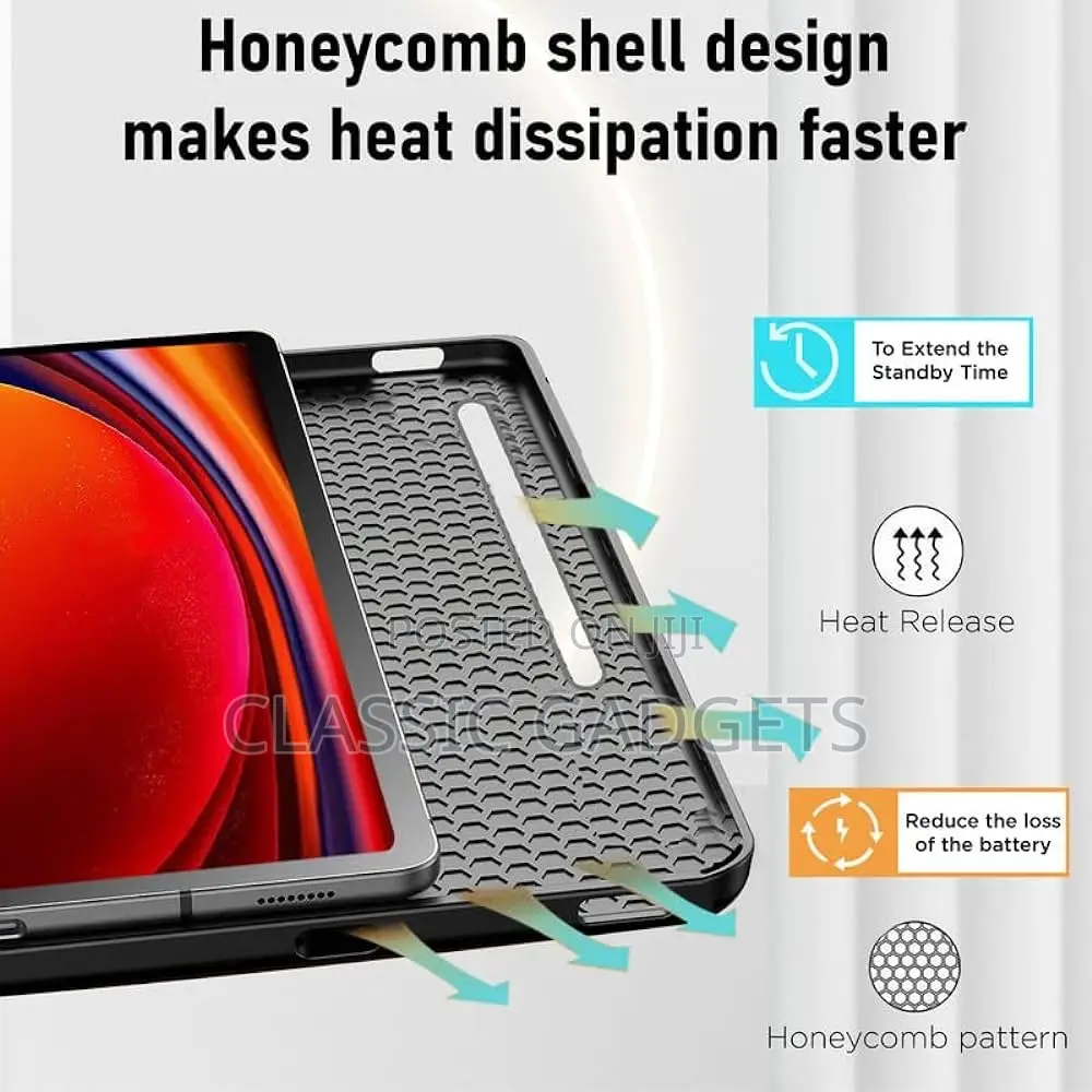 Auto Sleep/Wake Flip Cover for Galaxy Tab S9 Fe