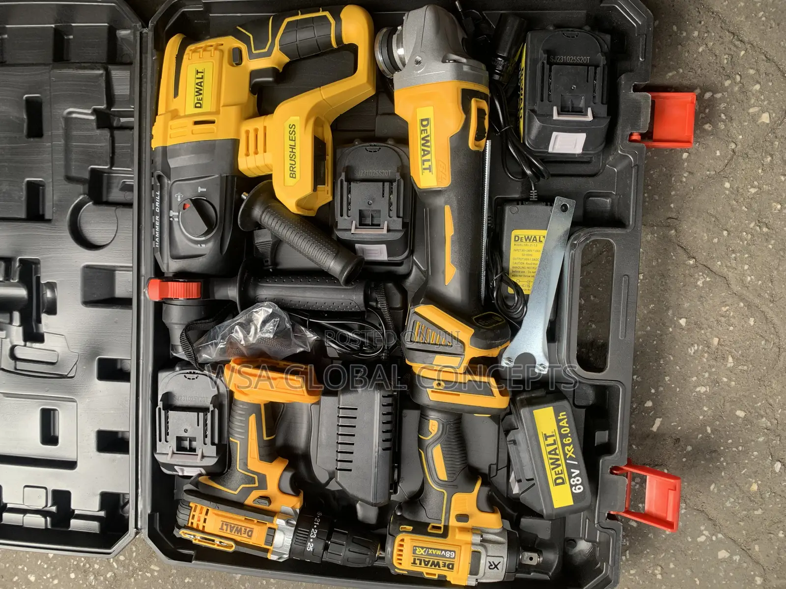 4in1 68 Volts Grinder, Hammer Drill,Screw Impact Wrench