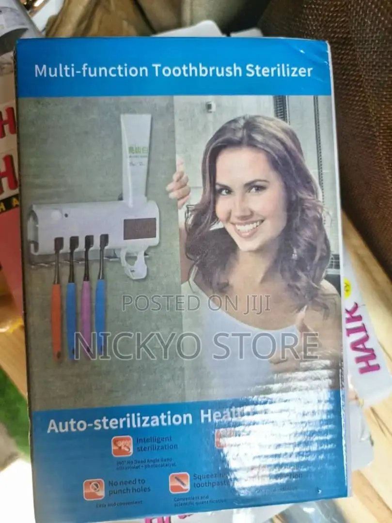 Solar Rechargeable Toothbrush Sterilizer Dispenser Holder