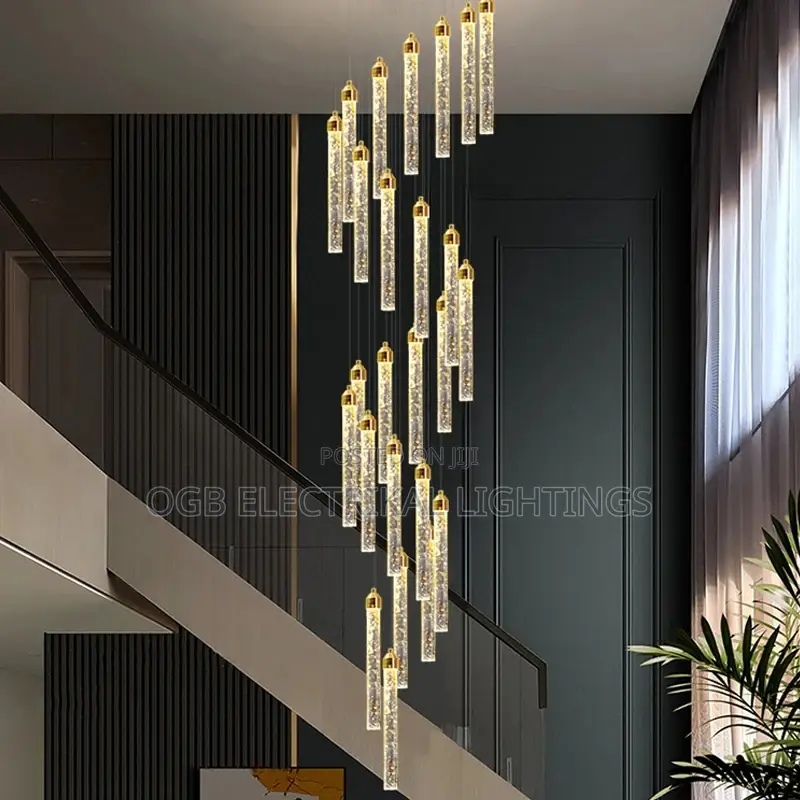 Crystal Staircase Chandelier Deluxe