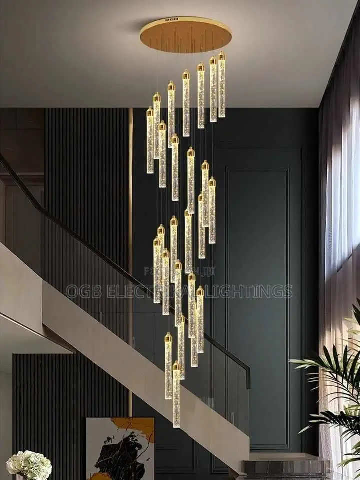 Crystal Staircase Chandelier Deluxe