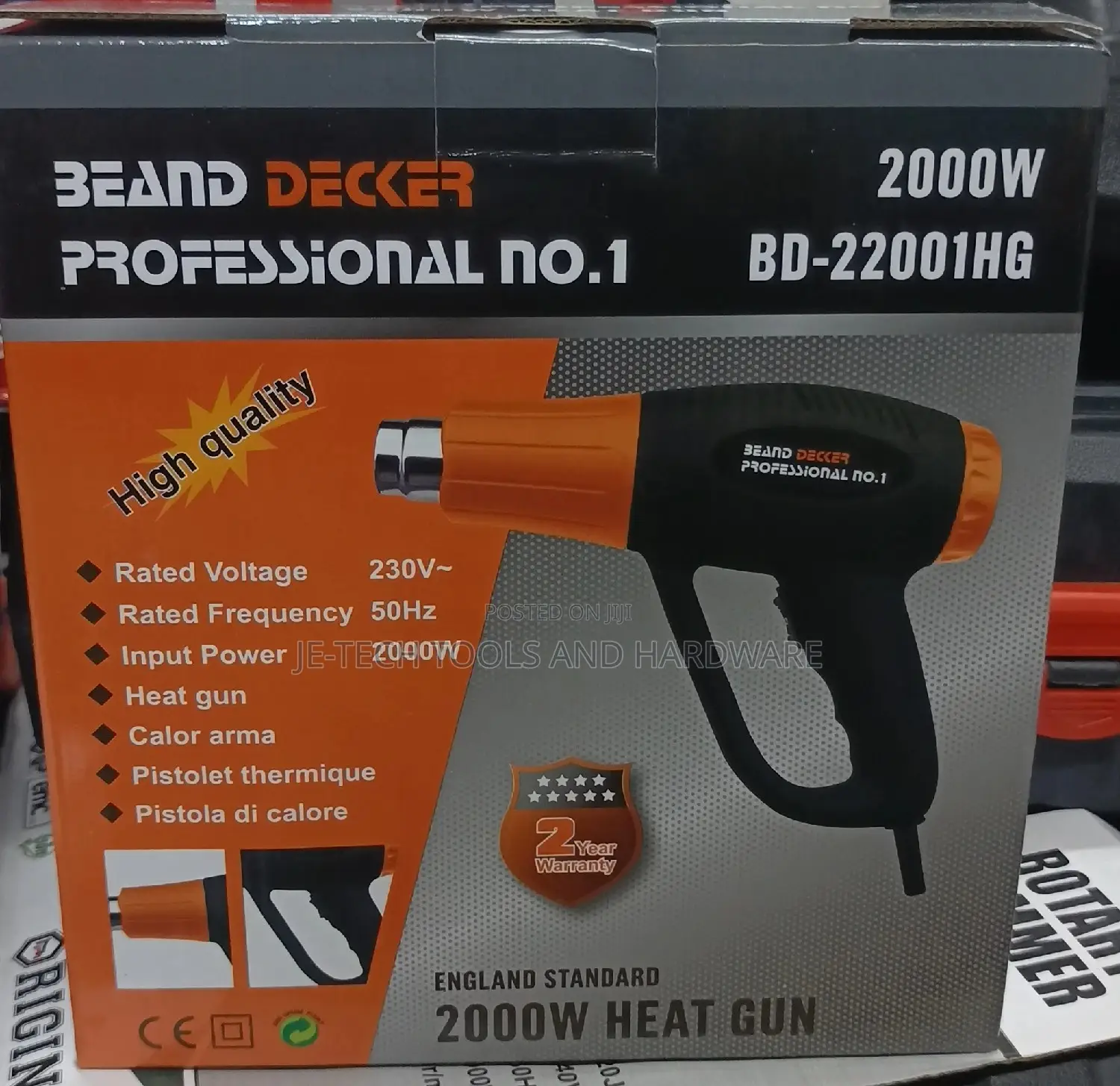 Heat Gun 2000W Professional Heat Gun