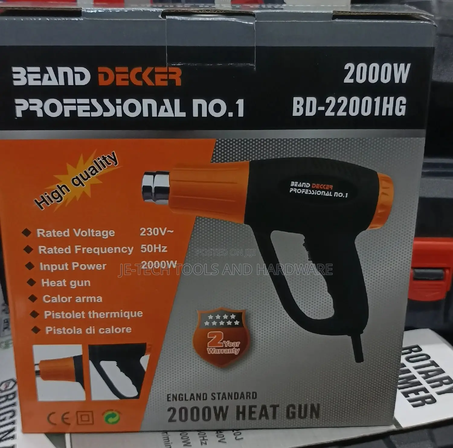 Heat Gun 2000W Professional Heat Gun