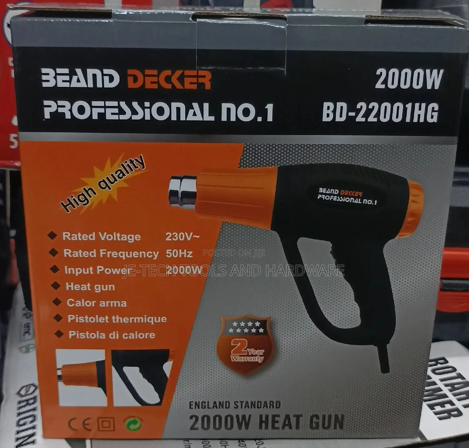 Heat Gun 2000W Professional Heat Gun