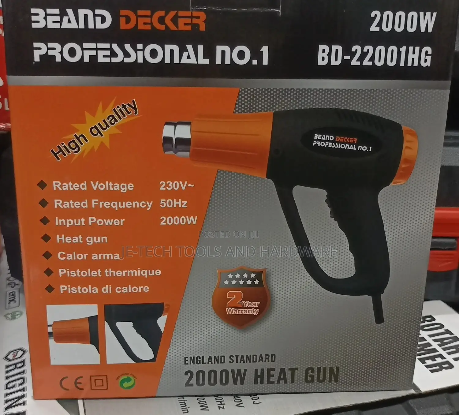 Heat Gun 2000W Professional Heat Gun