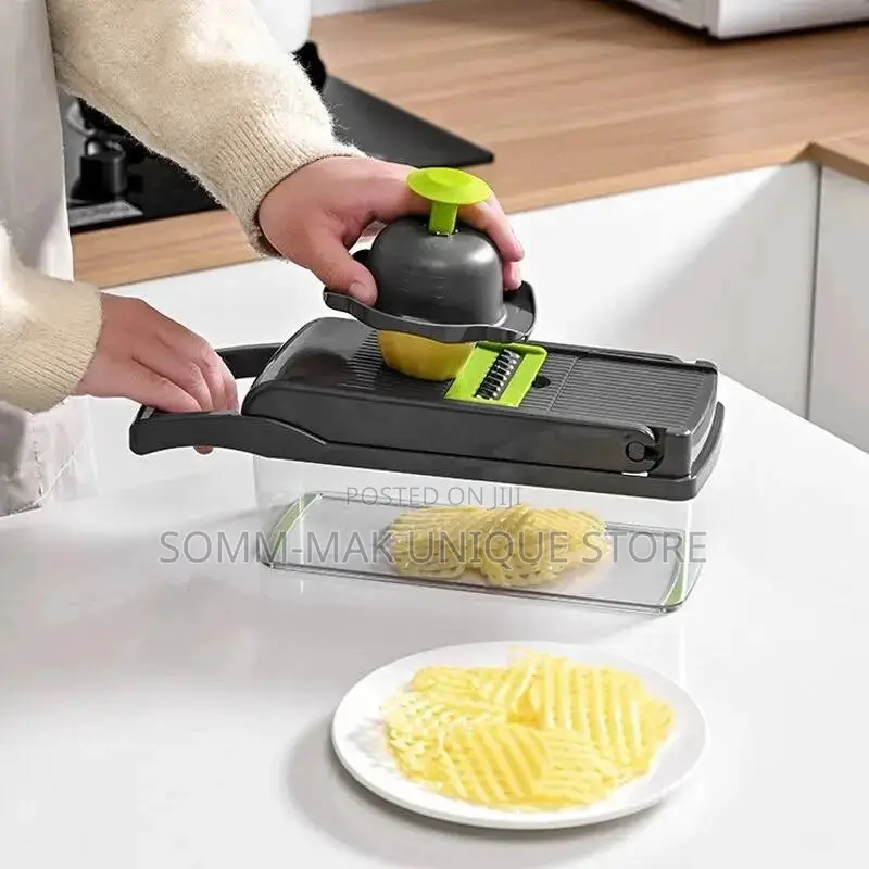 Vegetable Dicer and Slicer With Multiple Shapes