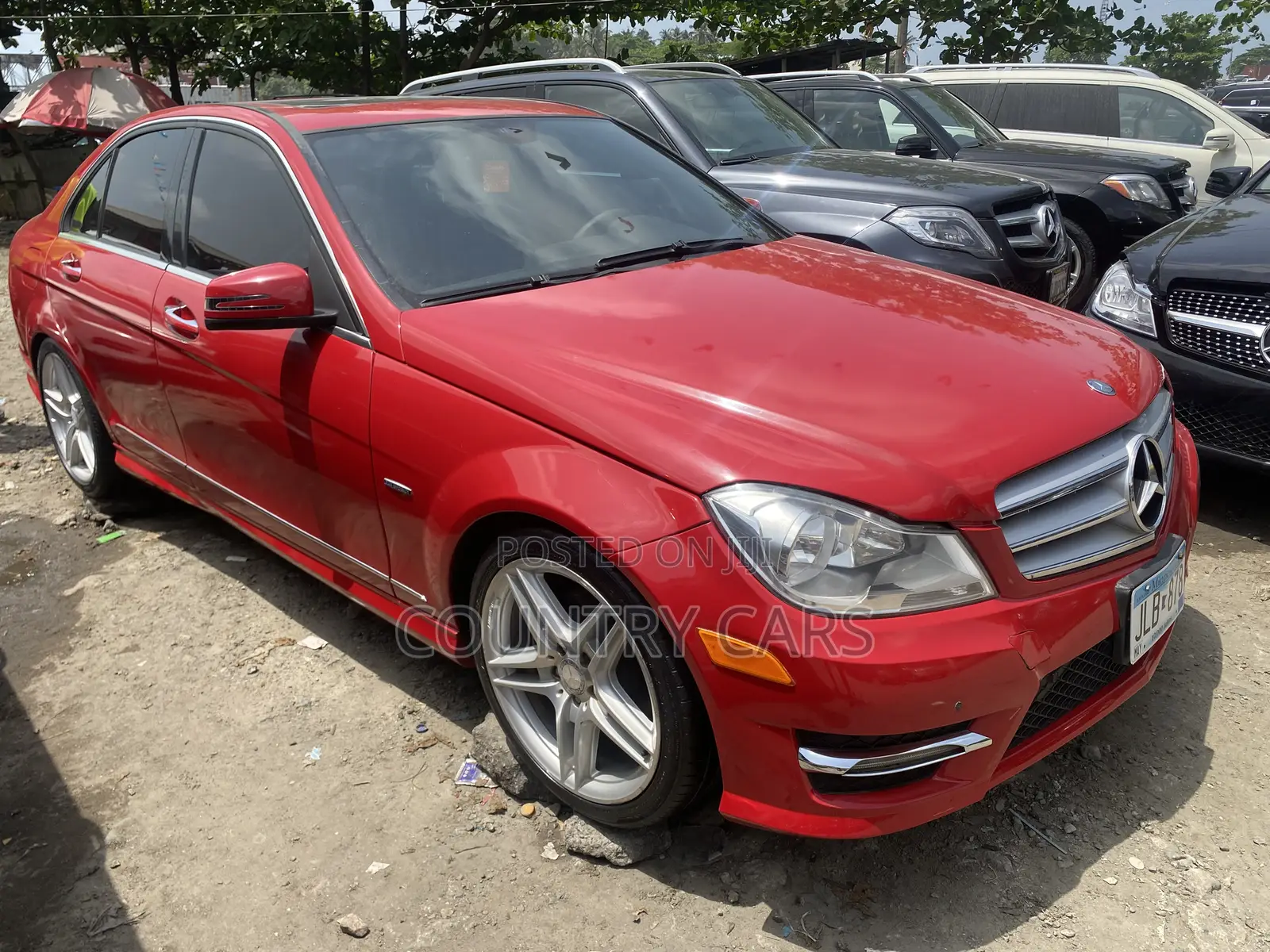 Mercedes-Benz C350 2013 Red