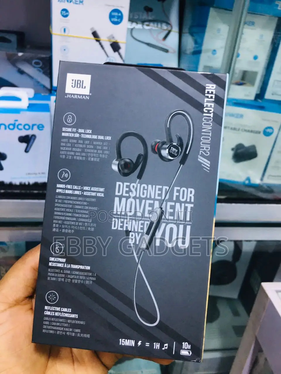 JBL Reflect Contour 2 Secure Fit Wireless Sport Headphones