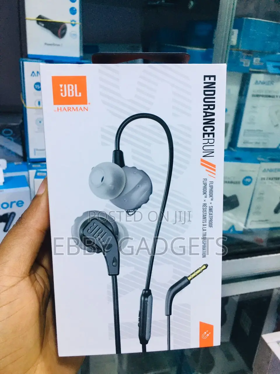 JBL Endurance RUN – Wired Sport in-Ear Headphones – Black