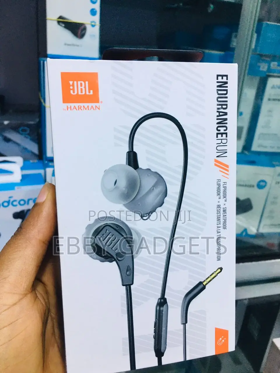JBL Endurance RUN – Wired Sport in-Ear Headphones – Black