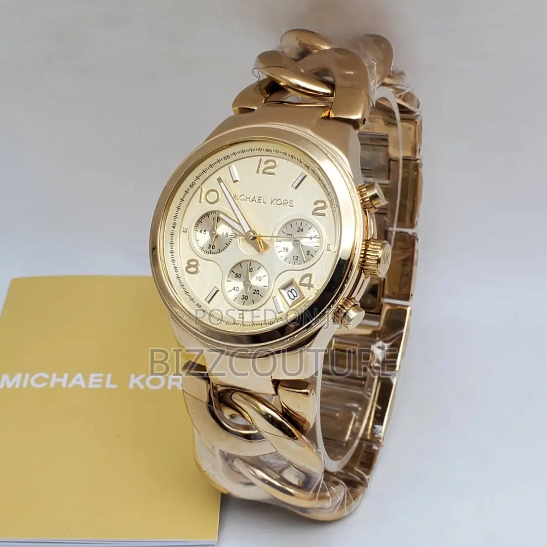 Original MICHAEL KORS Gold Chain Watch Available in Store