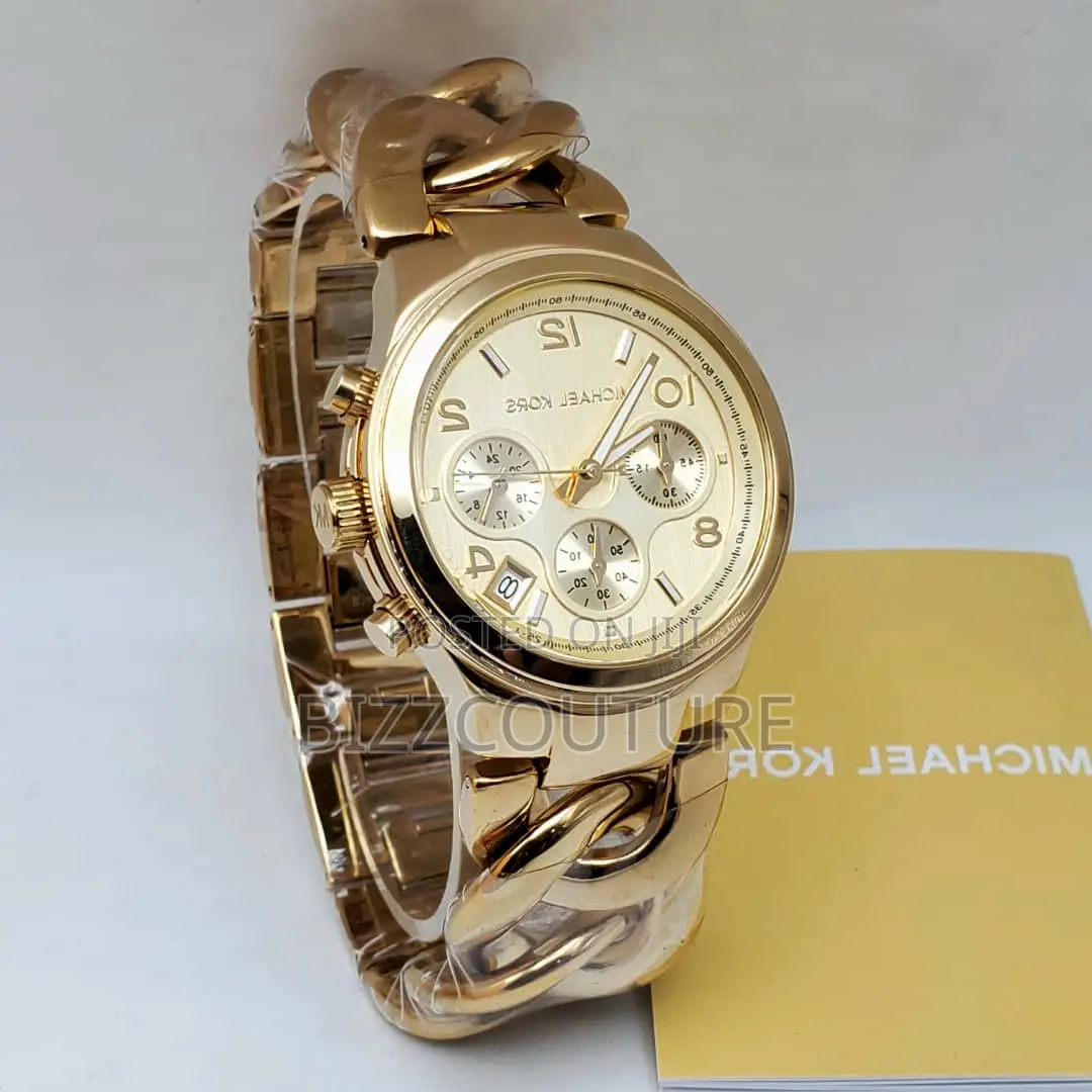 Original MICHAEL KORS Gold Chain Watch Available in Store