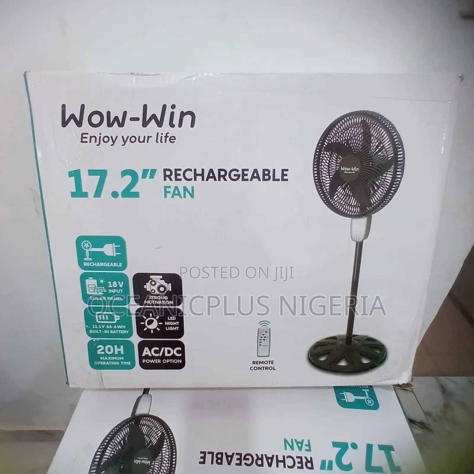 Fantastic Wow-Win 17.2 Inches Rechargeable Fan