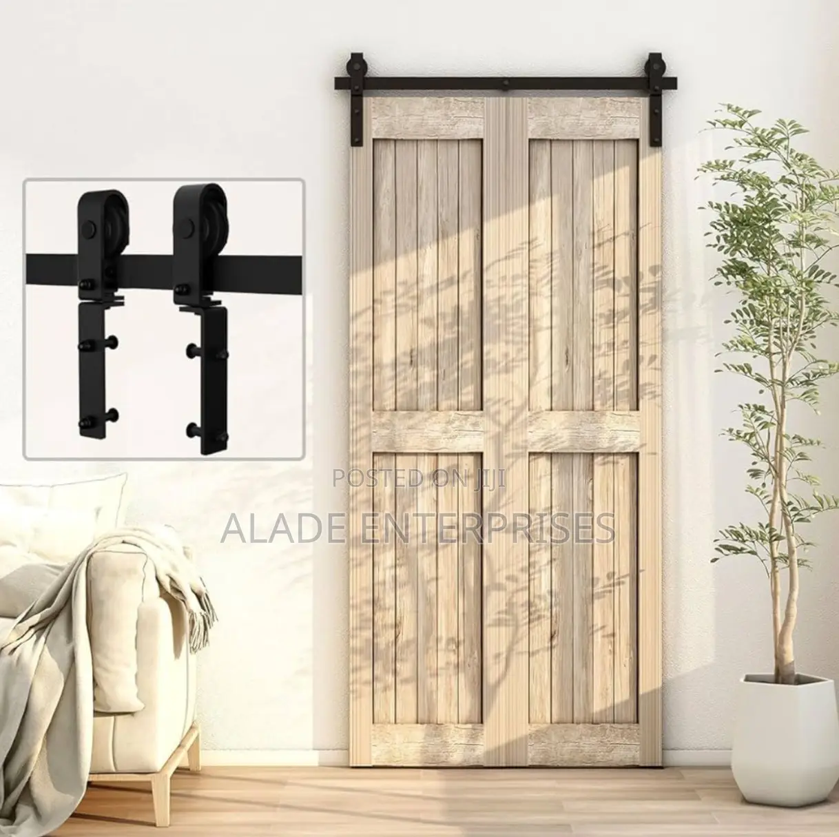 Heavy Duty Roller Bi-Folding Sliding Barn Door Hardware