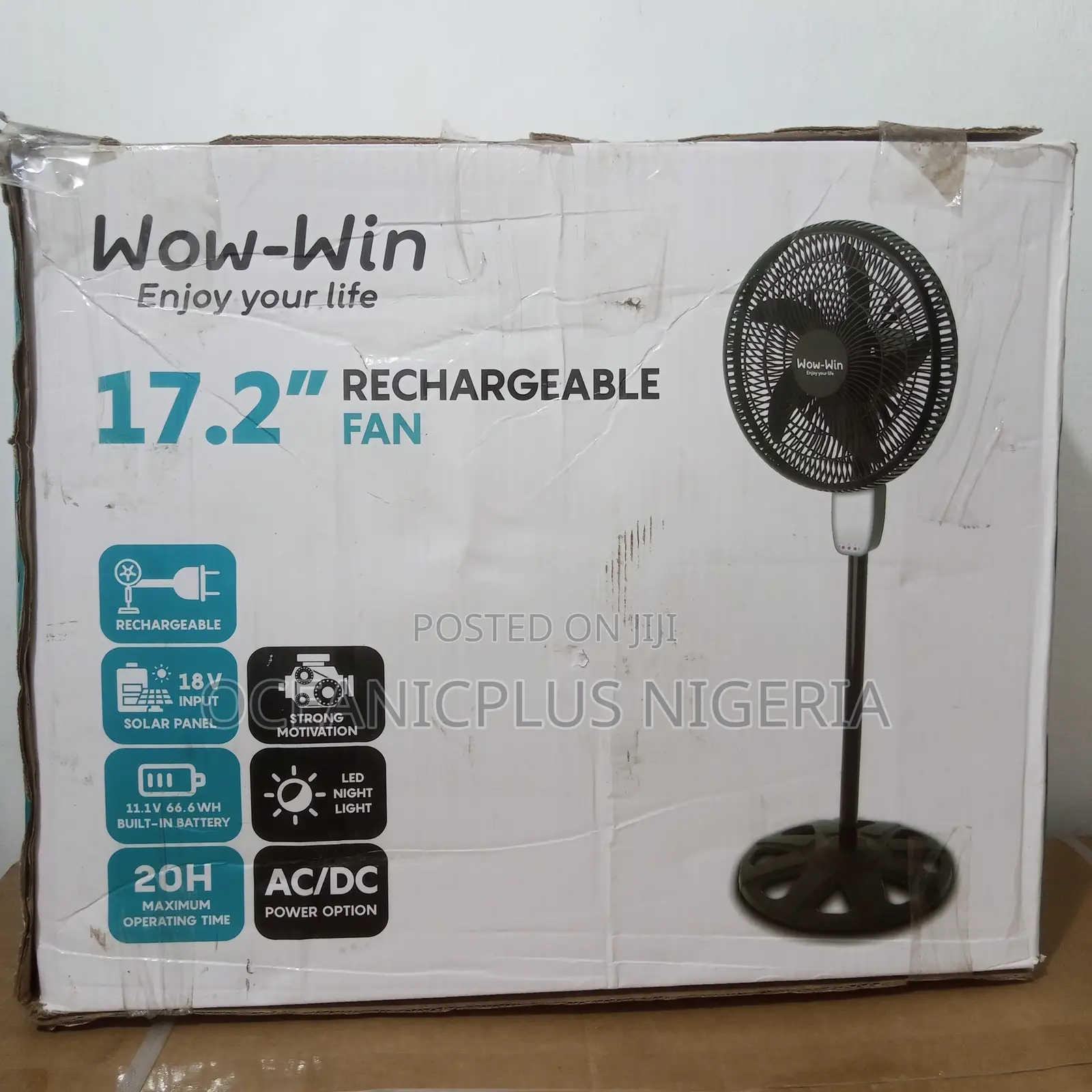 Fantastic Wow-Win 17.2 Inches Rechargeable Fan