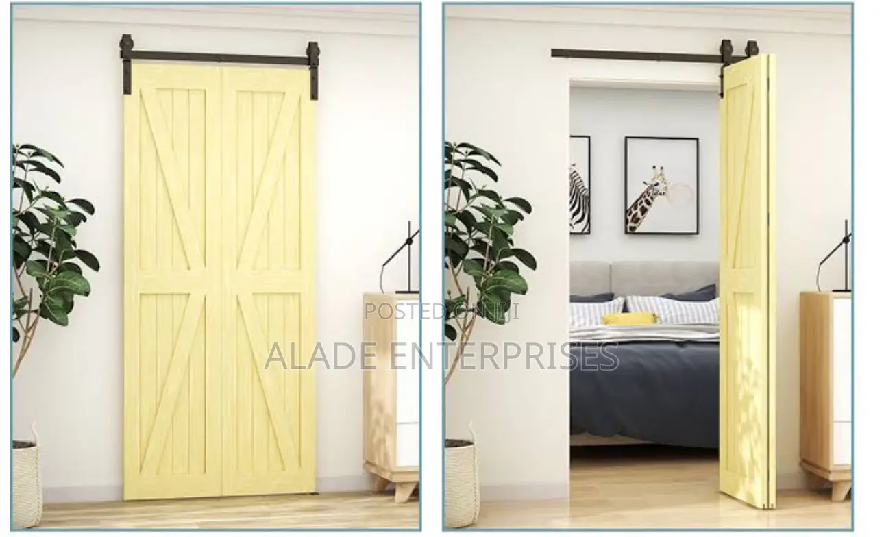 DIYHD Bi-Folding Sliding Barn Door Hardware