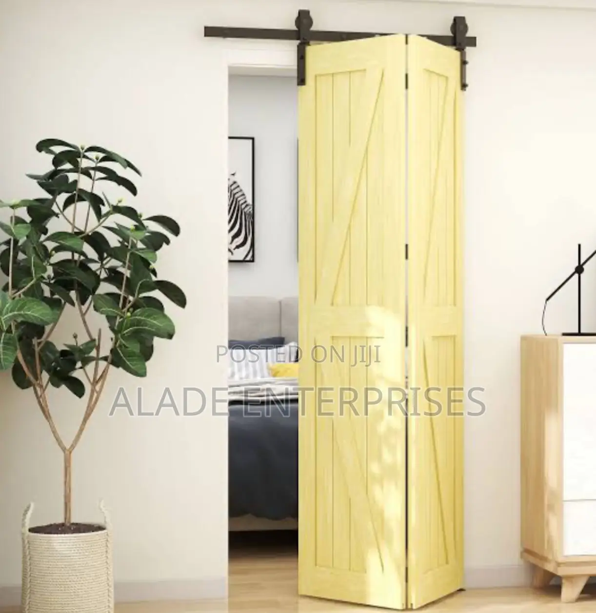 DIYHD Bi-Folding Sliding Barn Door Hardware