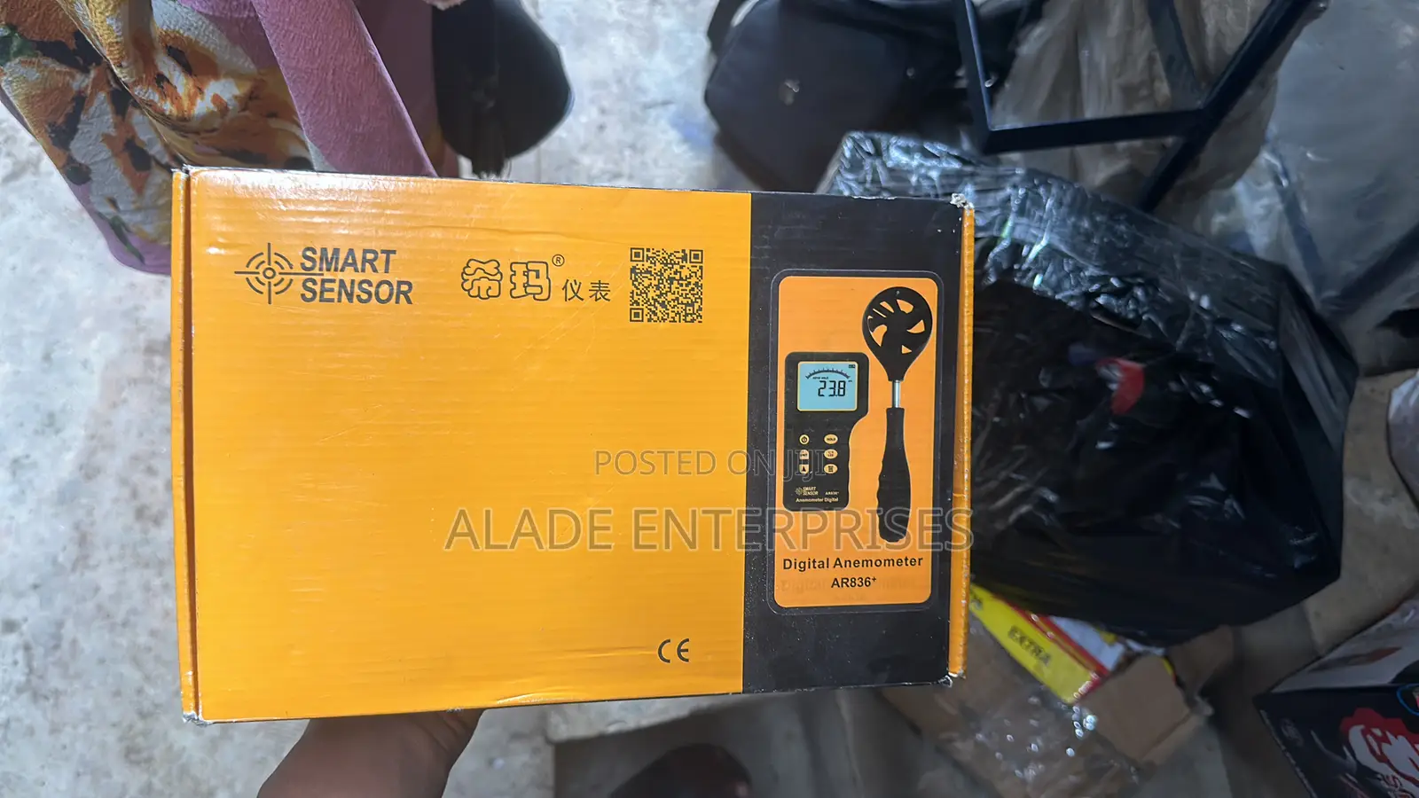 Digital Anemometer, AI-100APP Handheld Wind Speed Meter