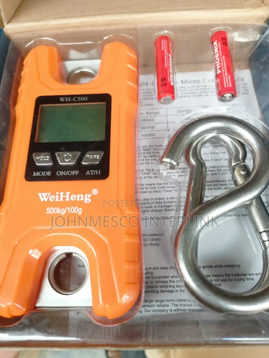 C500 Digital Hanging Scale