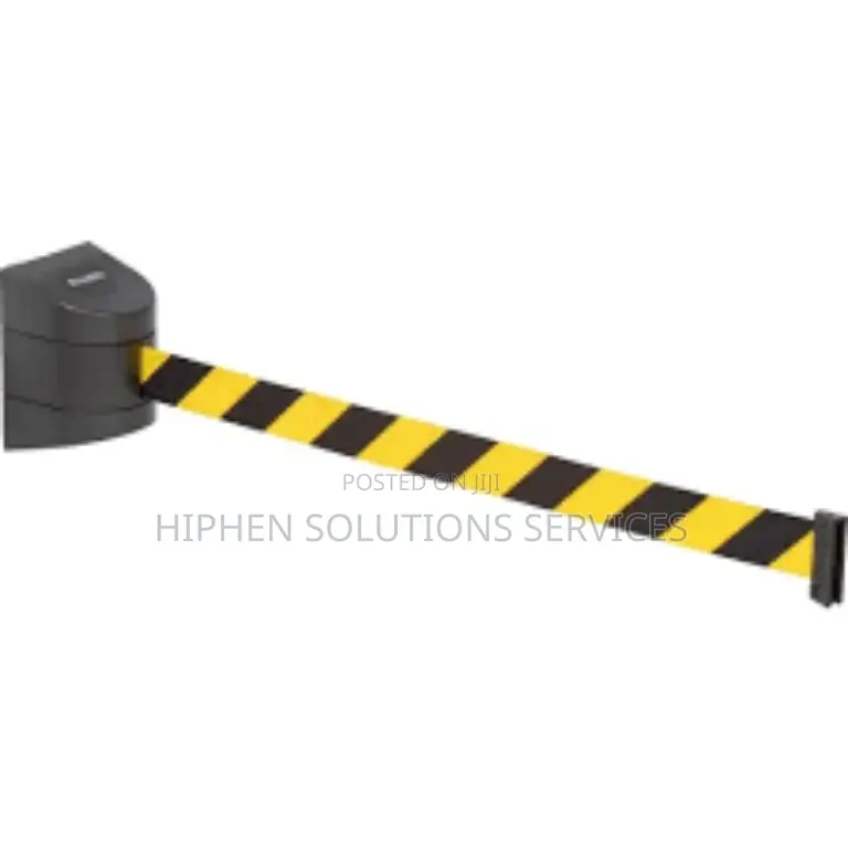 Wall Mounted Retractable Red Security Belt Rope Barrier