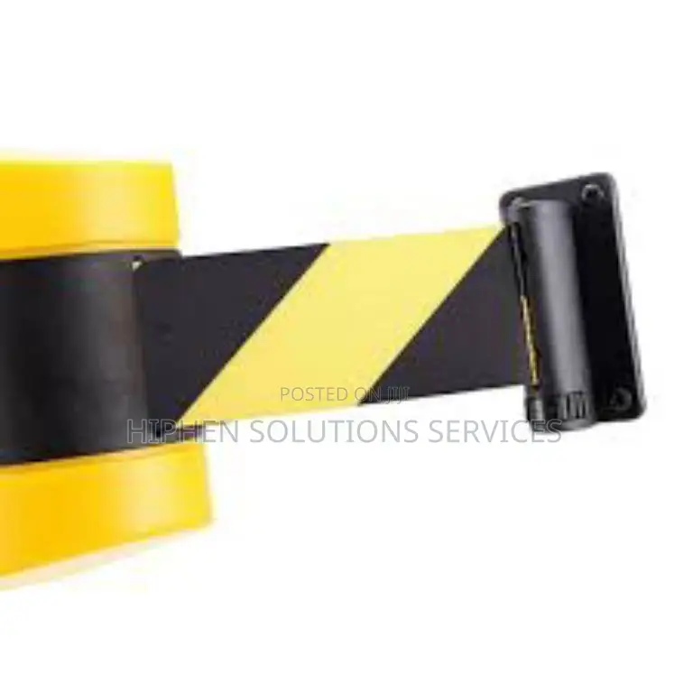 Retractable Barrier Belt Fixed