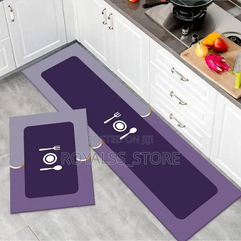 2in1 Anti Slip Absorbent Kitchen Mat Runner Mat for Kitchen