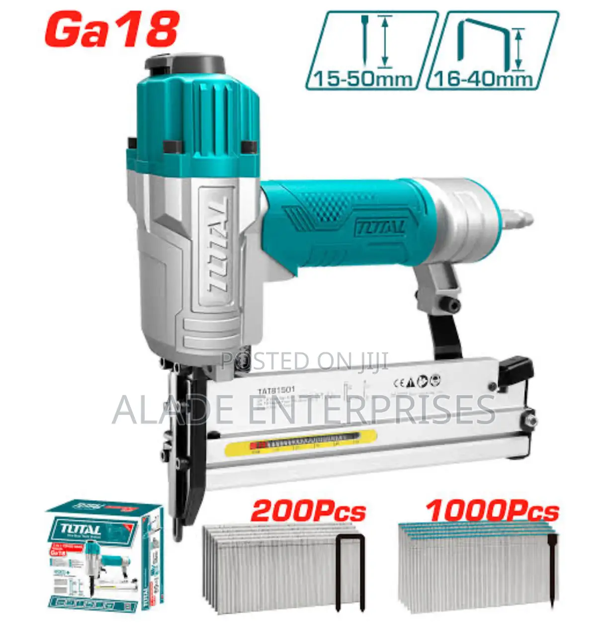 Total High Quality 2 IN 1 Combo Brad Nailer With Nails