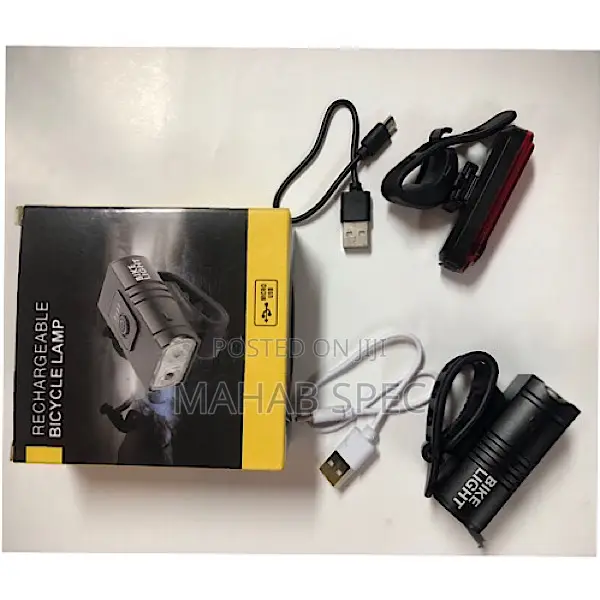 1000 Lumen Rechargeable USB Bicycle Headlight and Taillight
