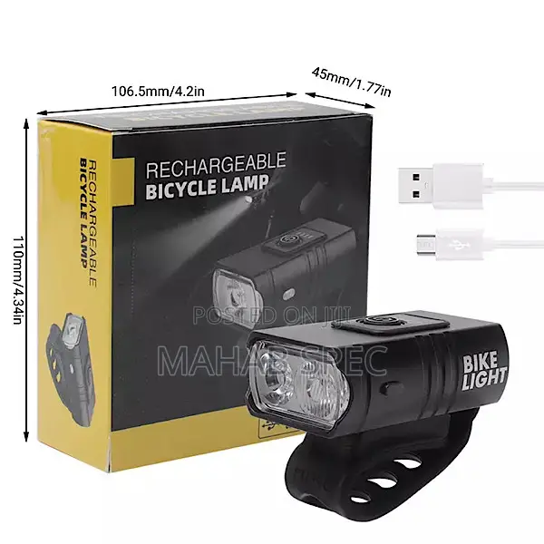 1000 Lumen Rechargeable USB Bicycle Headlight and Taillight