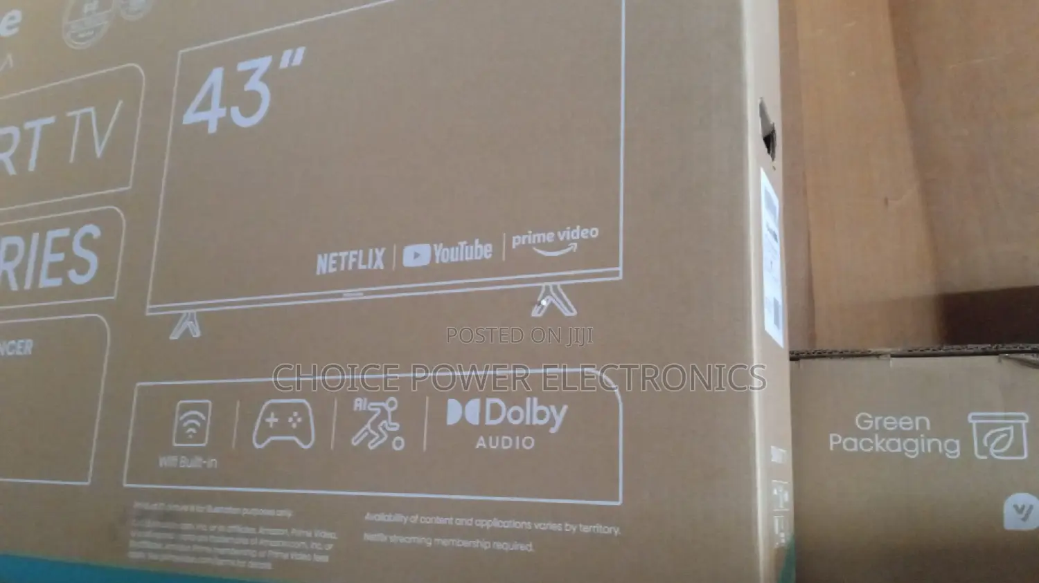 Original Brand New Hisense Smart TV 43A4K. Made by Fouani