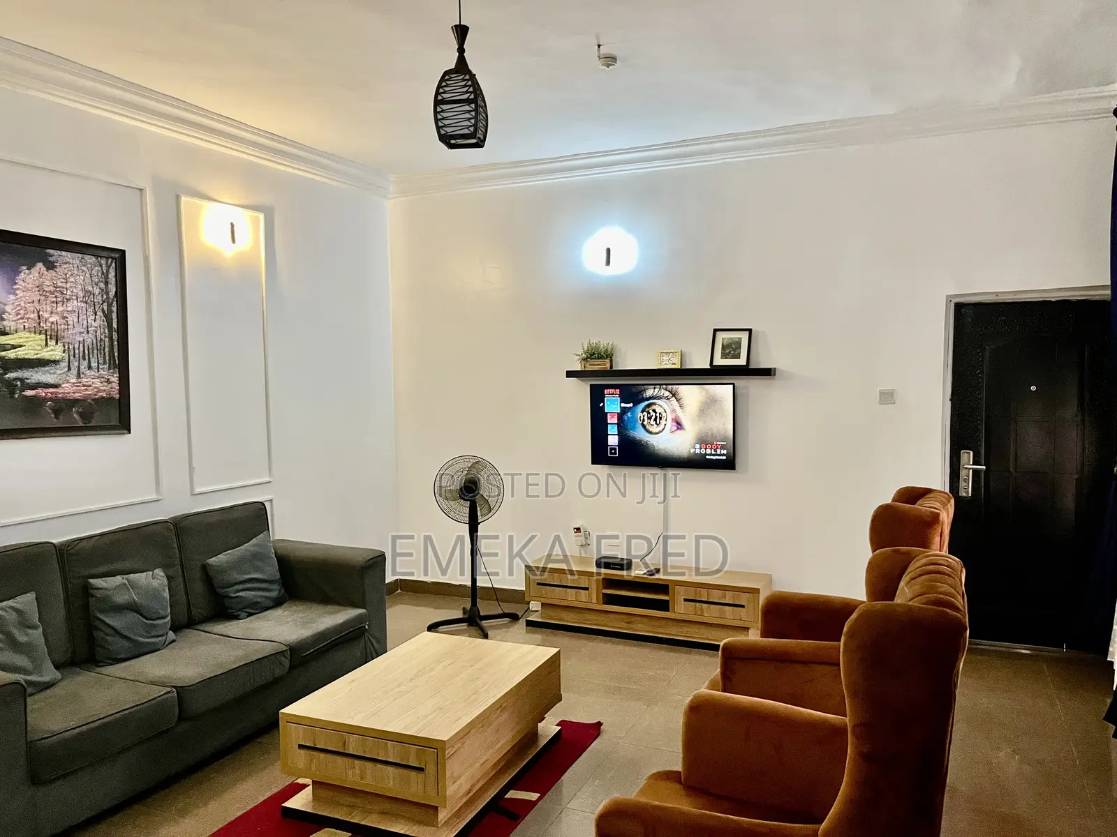Posh Spacious One Bedroom and Parlor + 24hrs Steady Power