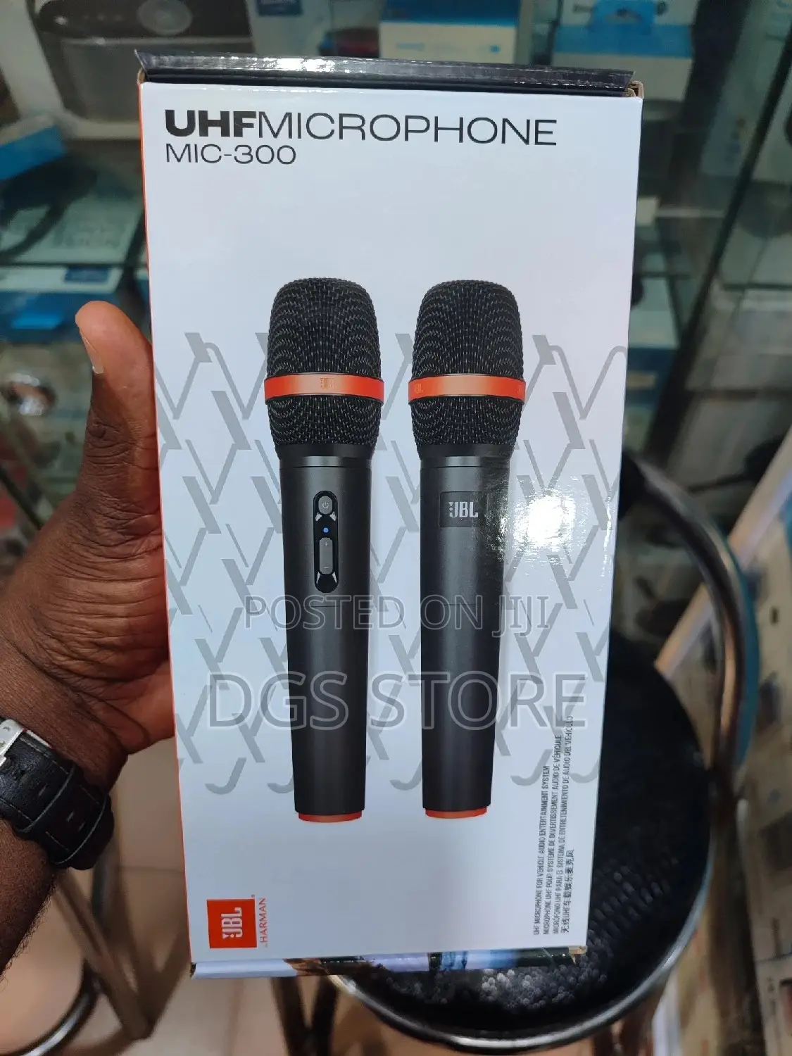 JBL UHF Dual Wireless Microphone Mic 300