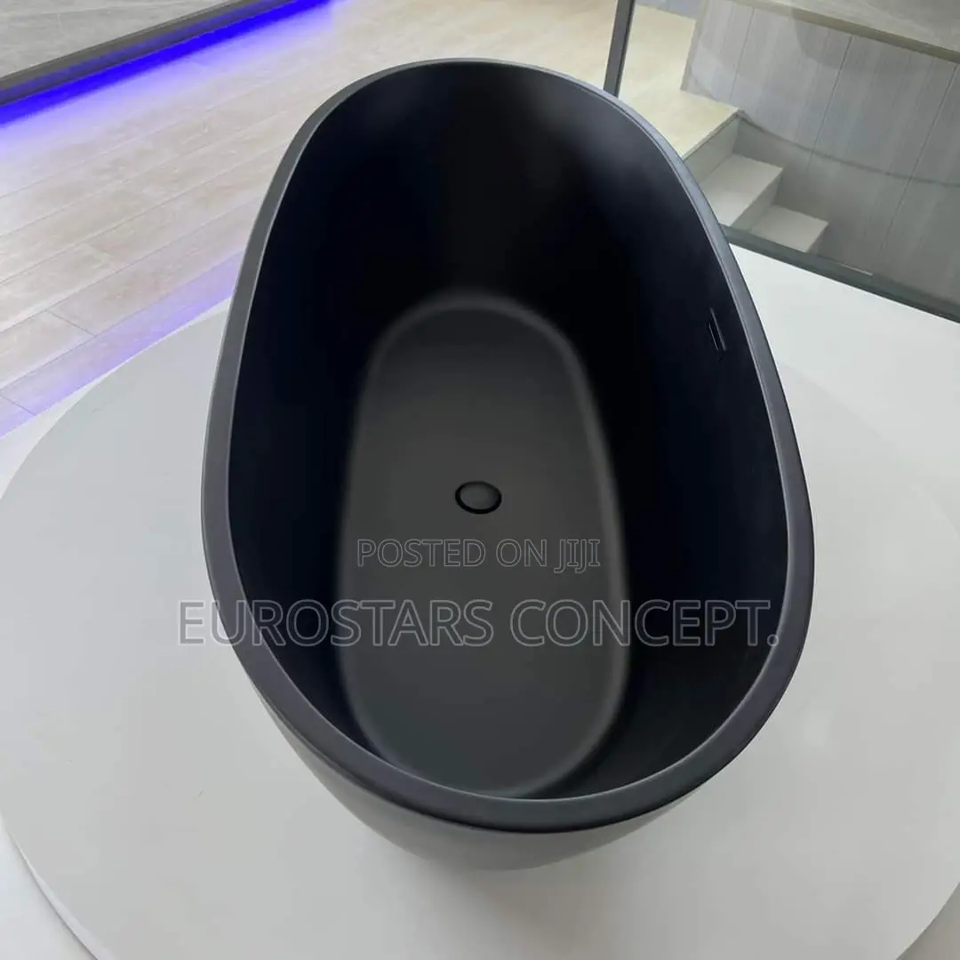 Matt Black Acrylic Bath Tub