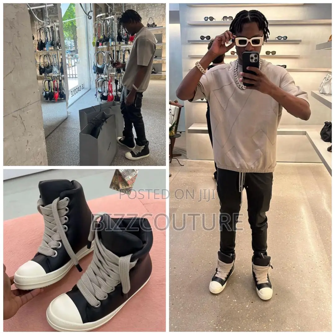 Original RICK OWEN SHOES Hi-Tops Available in Store