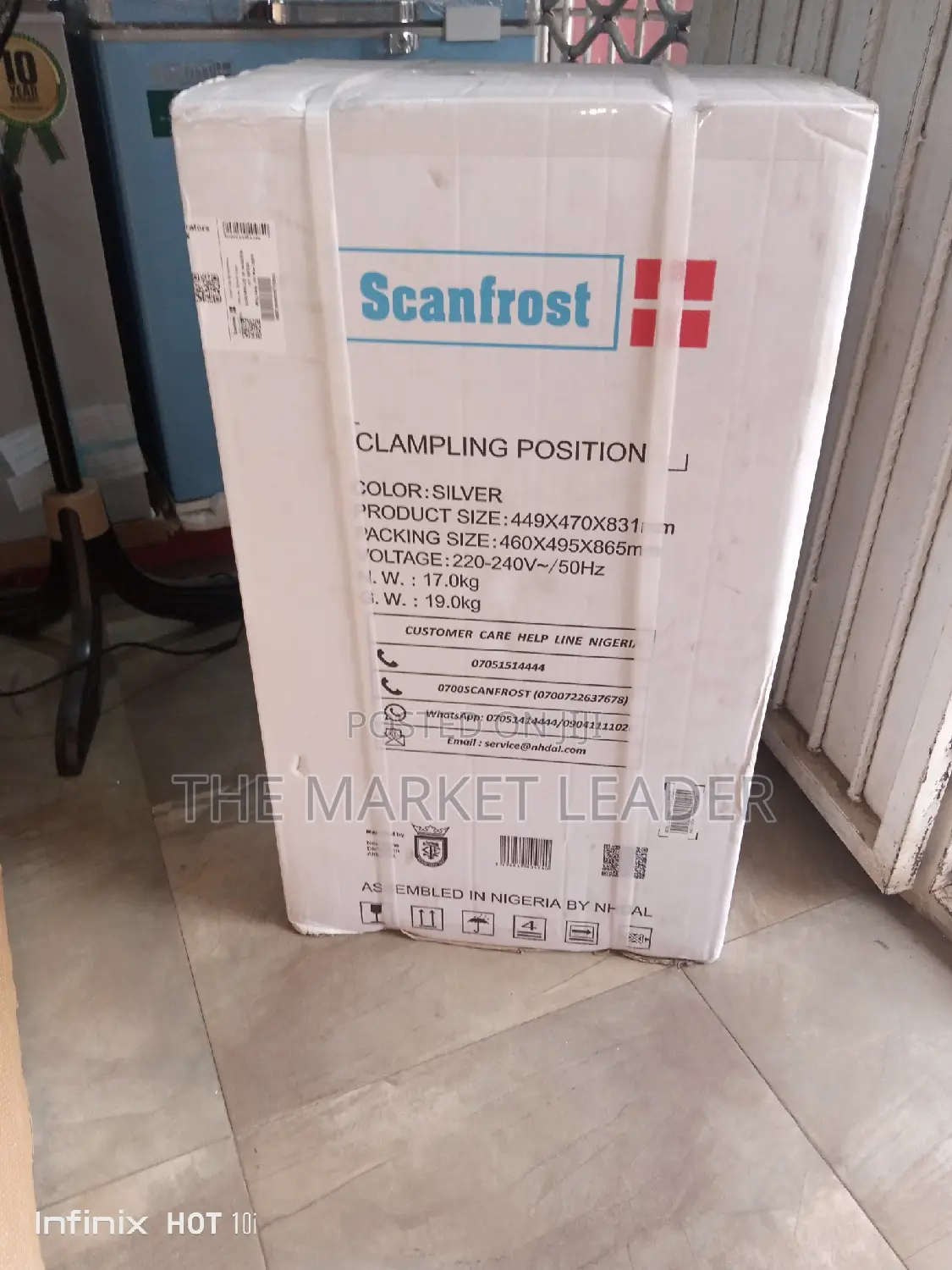 Scanfrost 100xx 100l Single Door Refrigerator