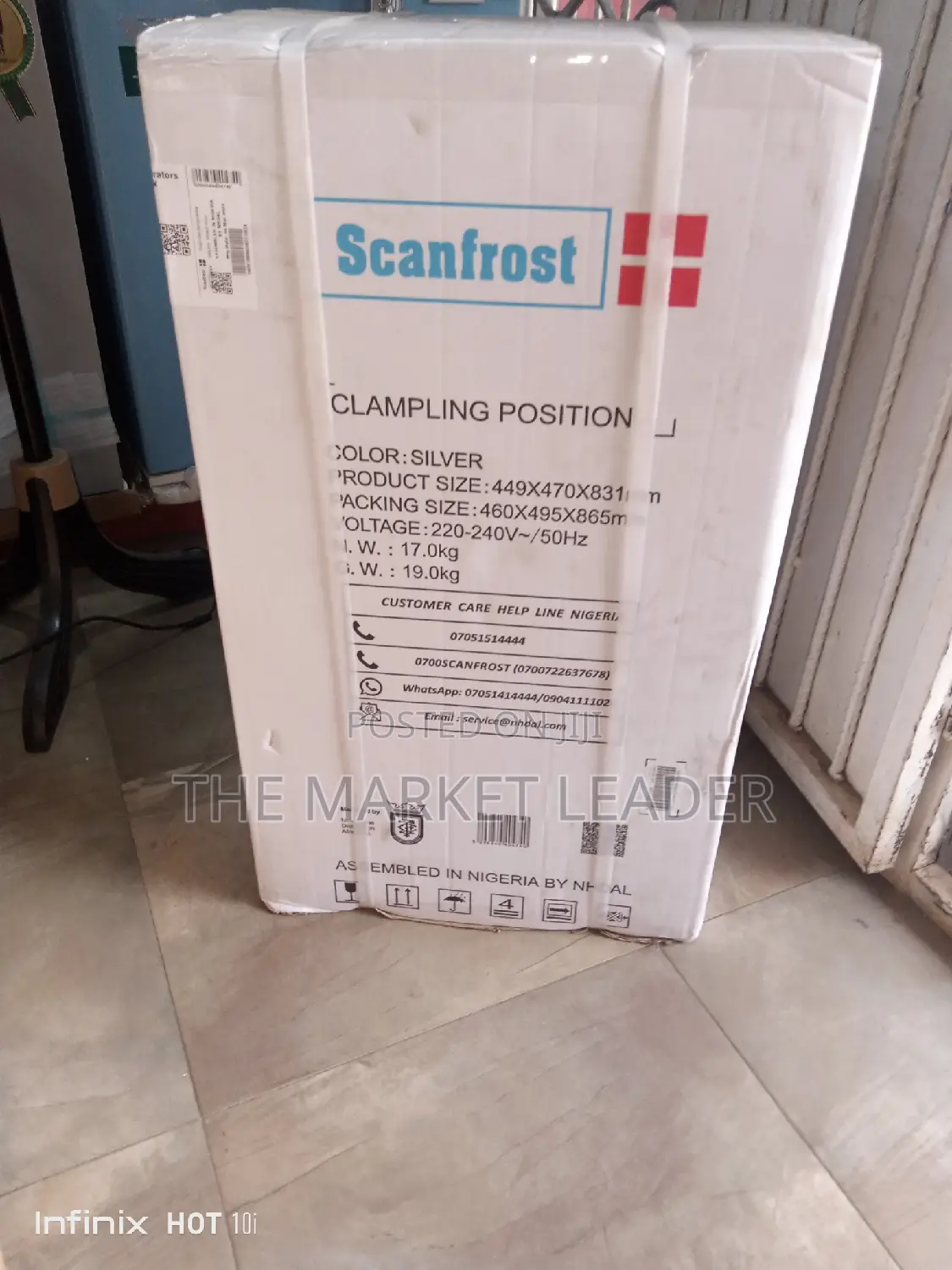 Scanfrost 100xx 100l Single Door Refrigerator