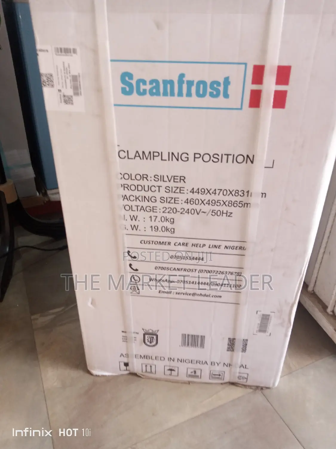 Scanfrost 100xx 100l Single Door Refrigerator