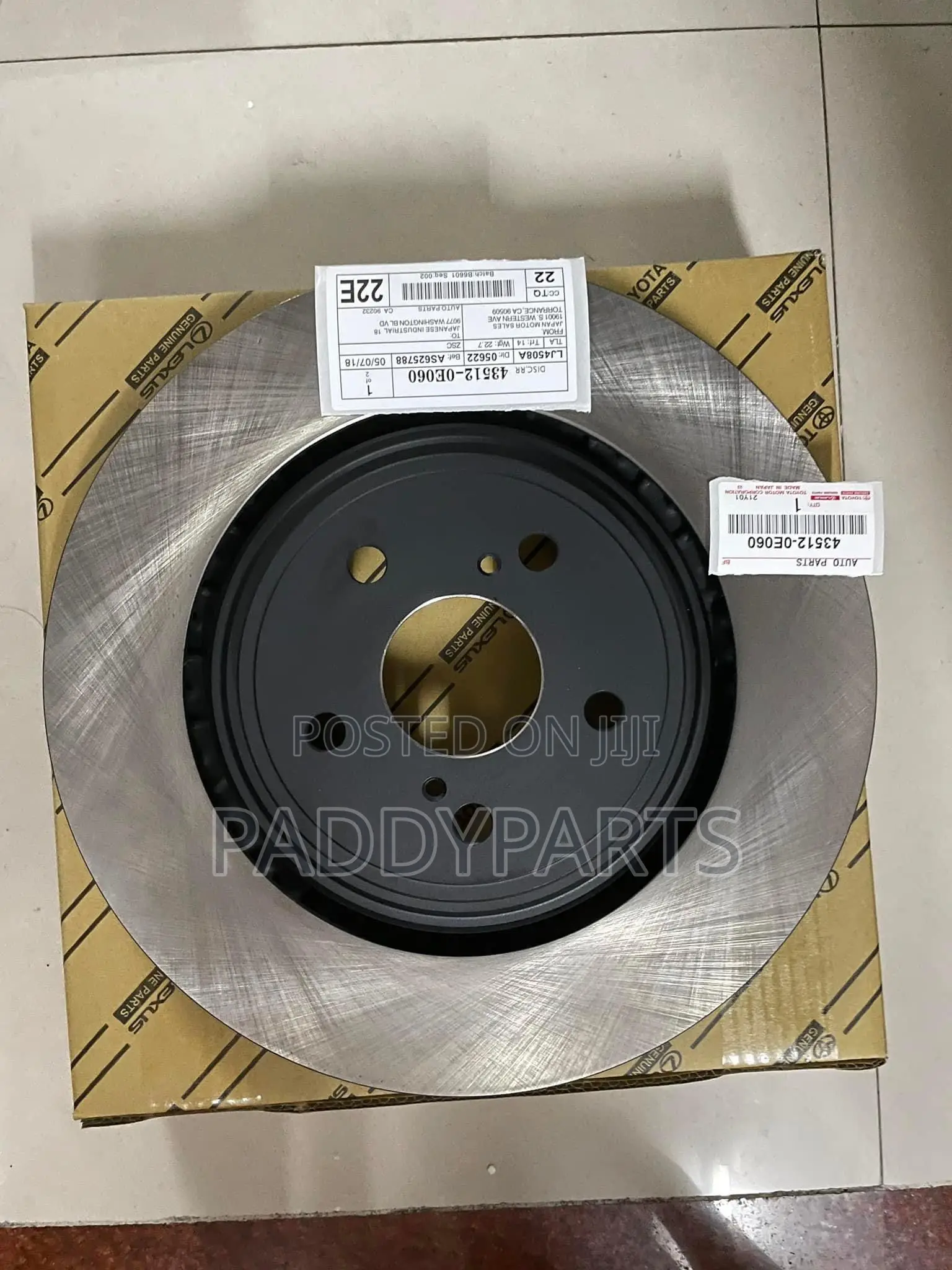 Toyota Highlander Brake Disc 2005-2007