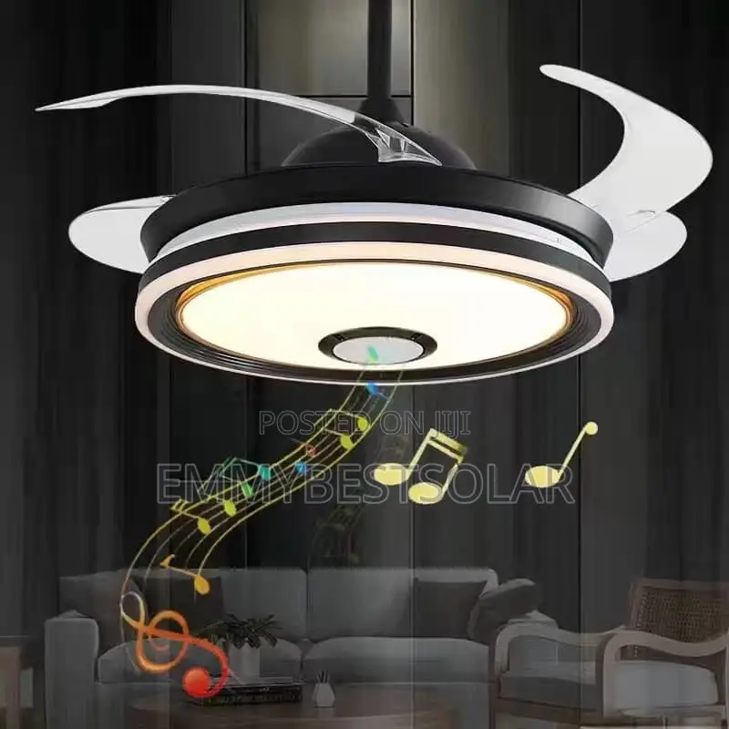 Led and Bulbs With Mp3 Fan Chandelier