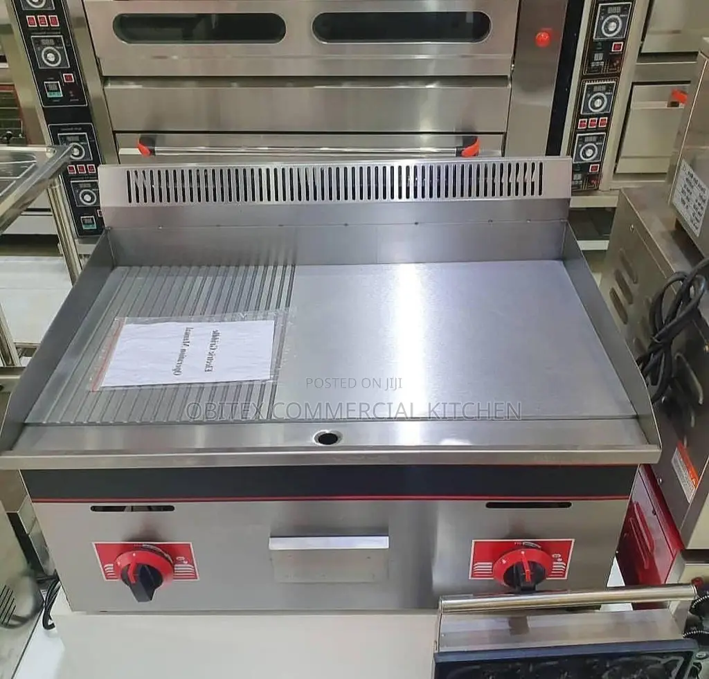 Industrial Gas Griddle Machine 2nubs Rough and Smooth Face