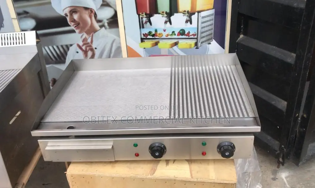Industrial Gas Griddle Machine 2nubs Rough and Smooth Face